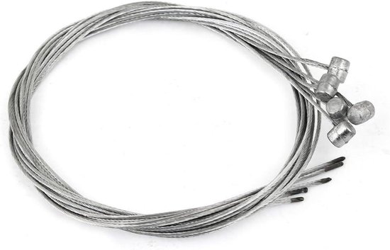 5 Stuks Fietsremkabels 75 Cm X 1,2 Mm – Stevig Staal, Universeel En Zelf Te Knippen!