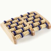 Roller de massage en bois pour les pieds - Plus Huile de massage - Outil de Réflexologie - Outil de massage - Masseur - Rouleau de massage en bois - Pour les pieds endoloris - Stimule la circulation sanguine et la Détente