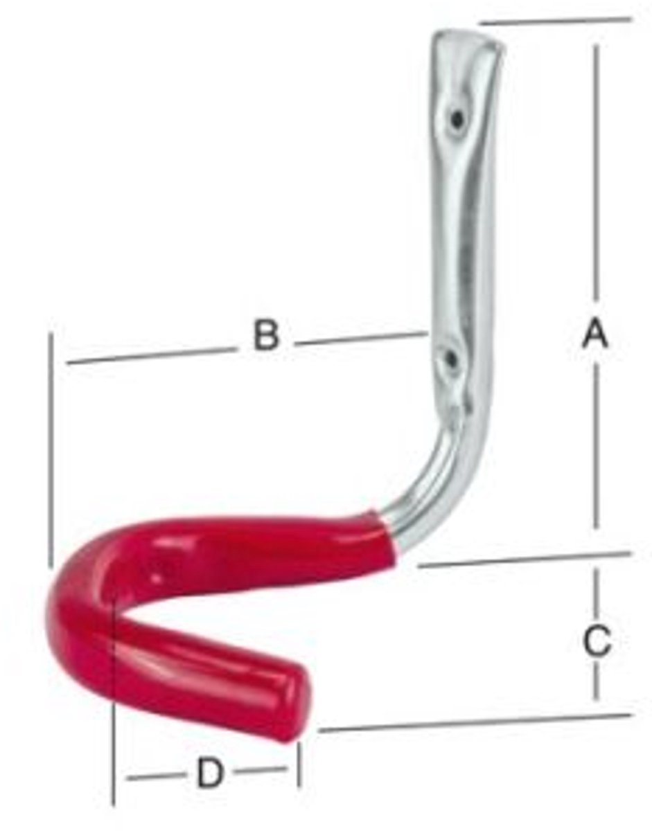 Fietshaak 150x150x110 mm – Verzinkt & Geplastificeerd, 90 mm Binnenmaat
