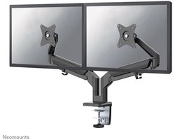 Neomounts DS70-810BL2 Monitorarm 2 schermen - 17-32" - 1-9 kg/scherm - gasveer - 180°-stop - ruimtebesparend T-Rex model - zwart