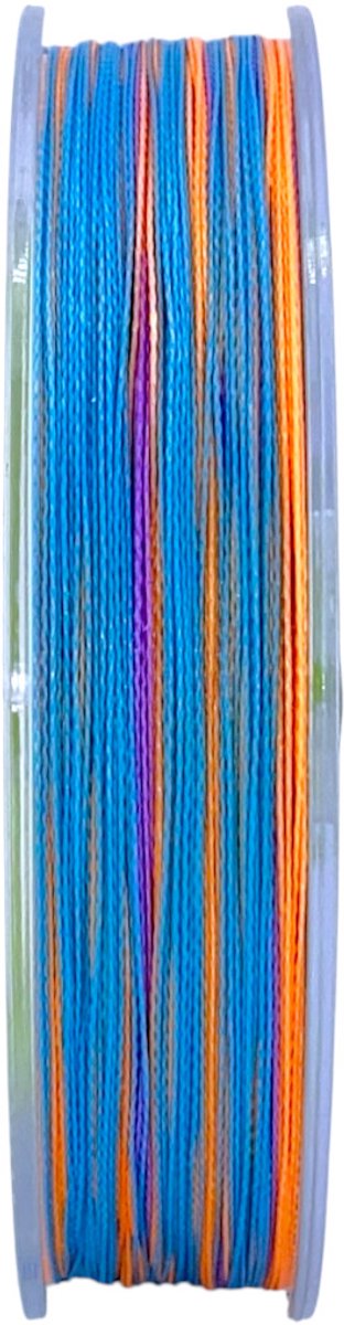 S&D | Gevlochten Vislijn 300m – 0.20mm – 9kg – Regenboog – 4-Strengs PE – Sterk, Dun en Slijtvast – Zoet- & Zoutwater Vissen — afbeelding 2