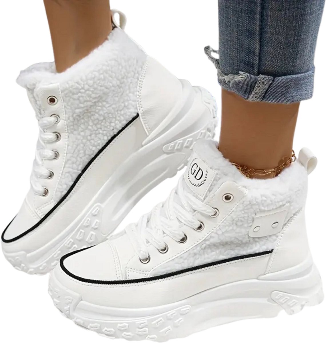 Bovista Snowboots Dames Sneeuwschoenen Snowboots Wintersport Ski Gadgets Wit