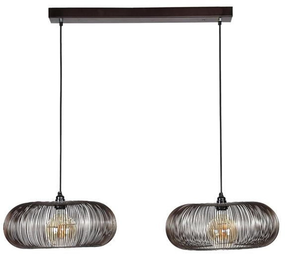 Hanglamp Industrieel Lumia - Hang Lamp voor Boven Dinertafel Eetkamer - Plafond Lamp in Industriele / Moderne Stijl (102cm lang)