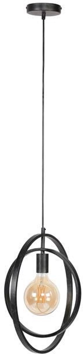 Hanglamp Industrieel Rond (Ø 40cm) Hang Lamp voor Eetkamer / Woonkamer / Slaapkamer - Plafond Lamp in Industriele / Moderne Stijl (40x40)
