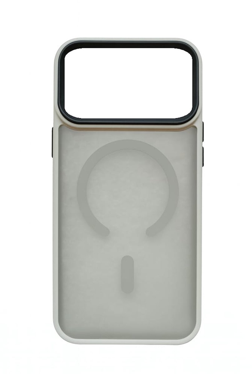 iPhone 17 Pro Max Hoesje met MagSafe - TPU Backcover - Schokbestendig & Gripvast - Grijs