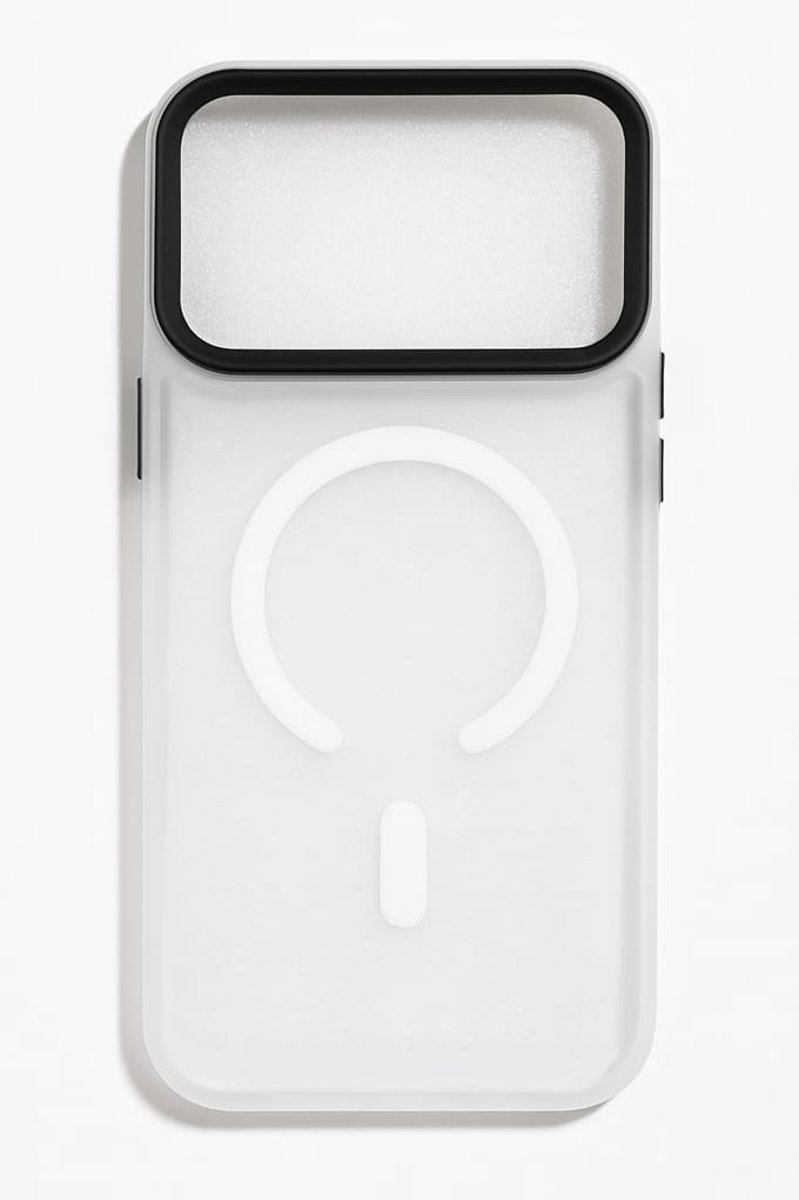 iPhone 17 Pro Max Hoesje met MagSafe - TPU Backcover - Schokbestendig & Gripvast - Wit