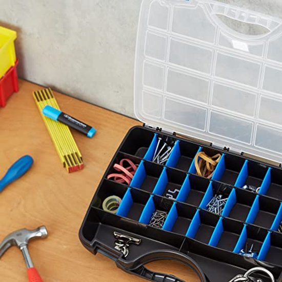 Assortimentsdoos Basic Box - 26 vakken - 388 x 290 x 61 mm - Zwart ...