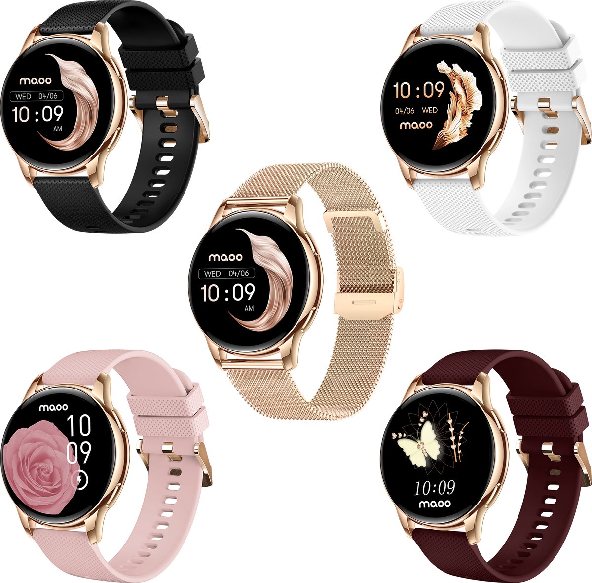 Maoo Ventura Smartwatch Dames - Stappenteller en Hartslagmeter - afbeelding 2