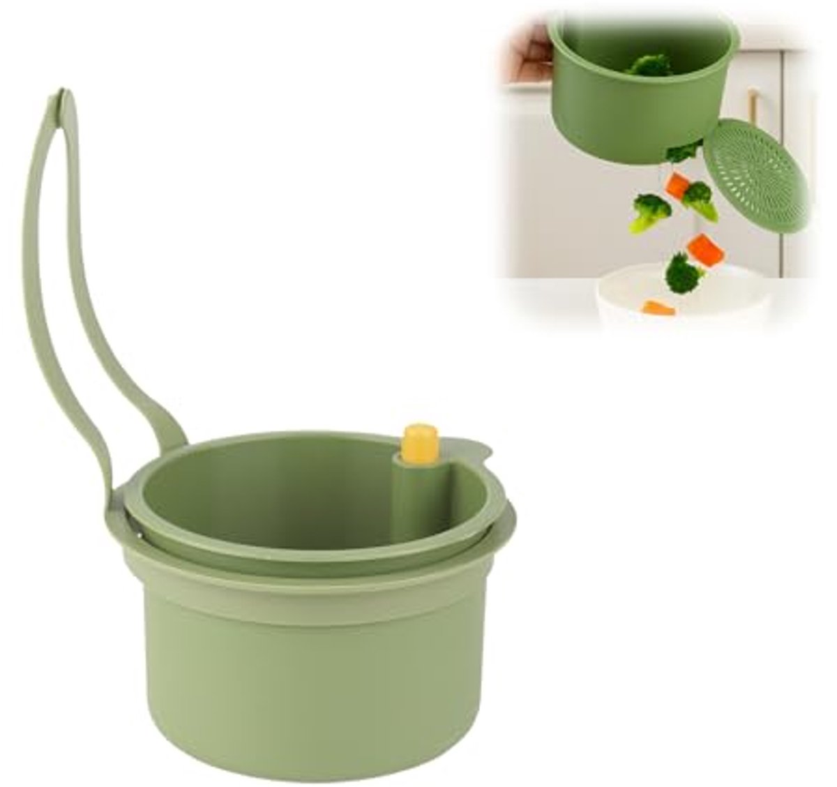 Gootsteen Zeef - 11 Liter Keukenaccessoire voor Eenvoudige Afvoerfilter