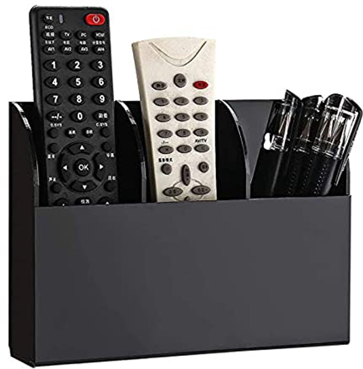 Wandmontage Houder voor Afstandsbediening - Acryl Zwart