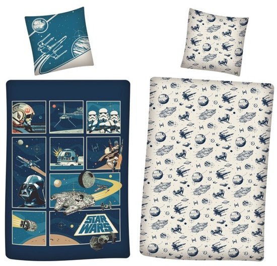 Housse de couette Star Wars 135x200 Kussensloop' Katoen 80x80