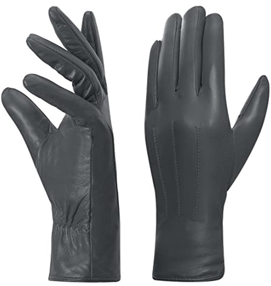 Leren Handschoenen Heren - Zwart - Ultrawarm Fleece Voering – Schwartz & von Halen