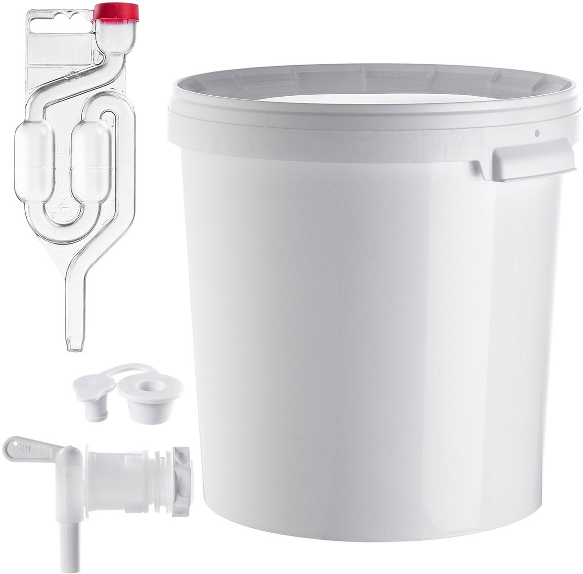 KADAX Set Gistingsemmer met deksel 33L