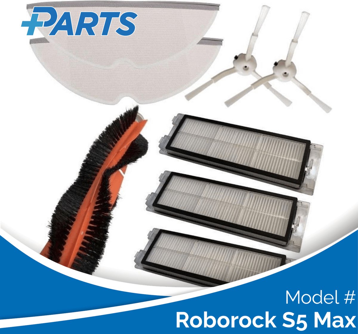 Roborock S5 Max Onderhoudsset (Plus.Parts® alternatief voor 8.02.0068)