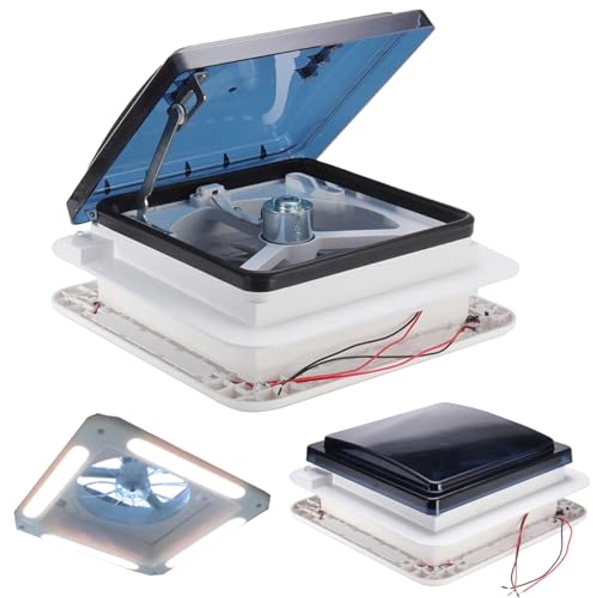 12V Dakventilator voor Motorhome met LED Verlichting - Verkoop Ventilatie en Afvoer
