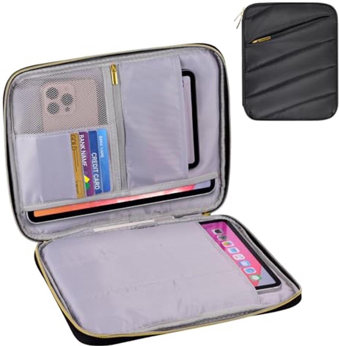 9-11 Inch Gewatteerde Pouch Bag voor iPad en Galaxy Tab