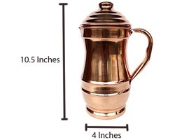 Koperen Maharaja Kruik 1500 ml voor Ayurveda
