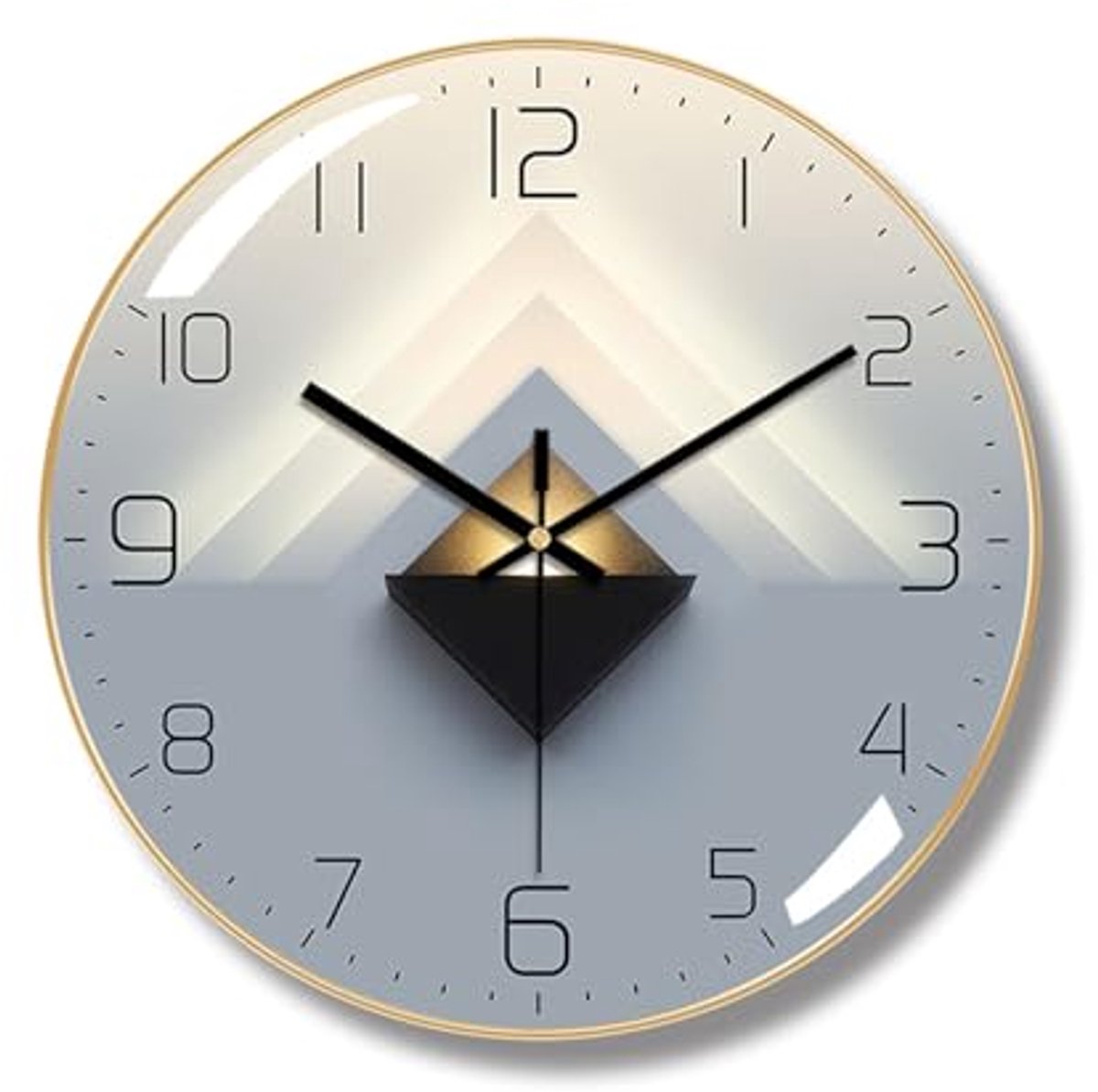Moderne Art-Deco Wandklok - Stil en Niet-Tikkend voor Woonkamer en Slaapkamer