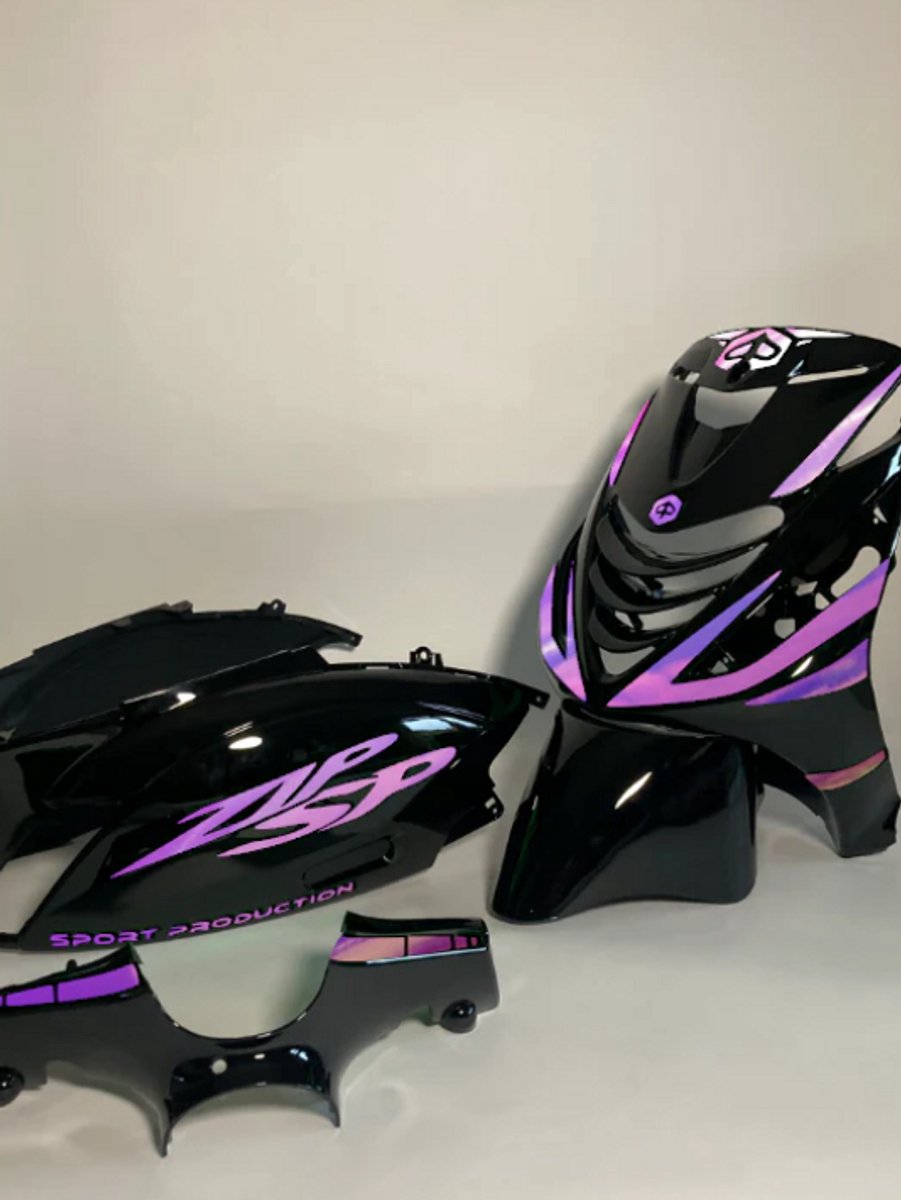 Piaggio Zip Stickerset - Sport Production - Roze/paars cameleon