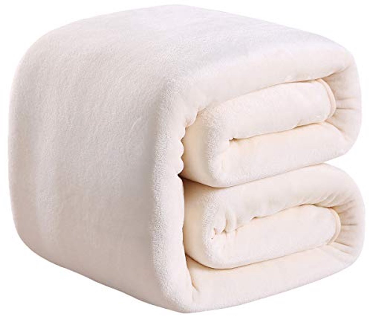 Polar Fleece Dekens Ivoor - Dubbel formaat (150 x 200 cm) - Extra Zacht en Warm