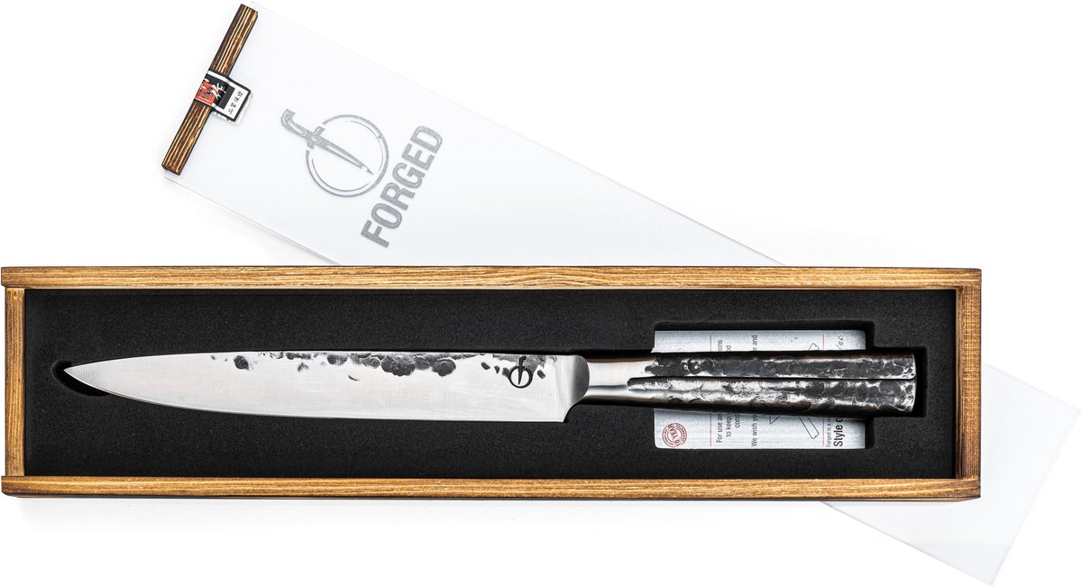 Forged Intense Vleesmes 20cm - RVS - In Houten Giftbox