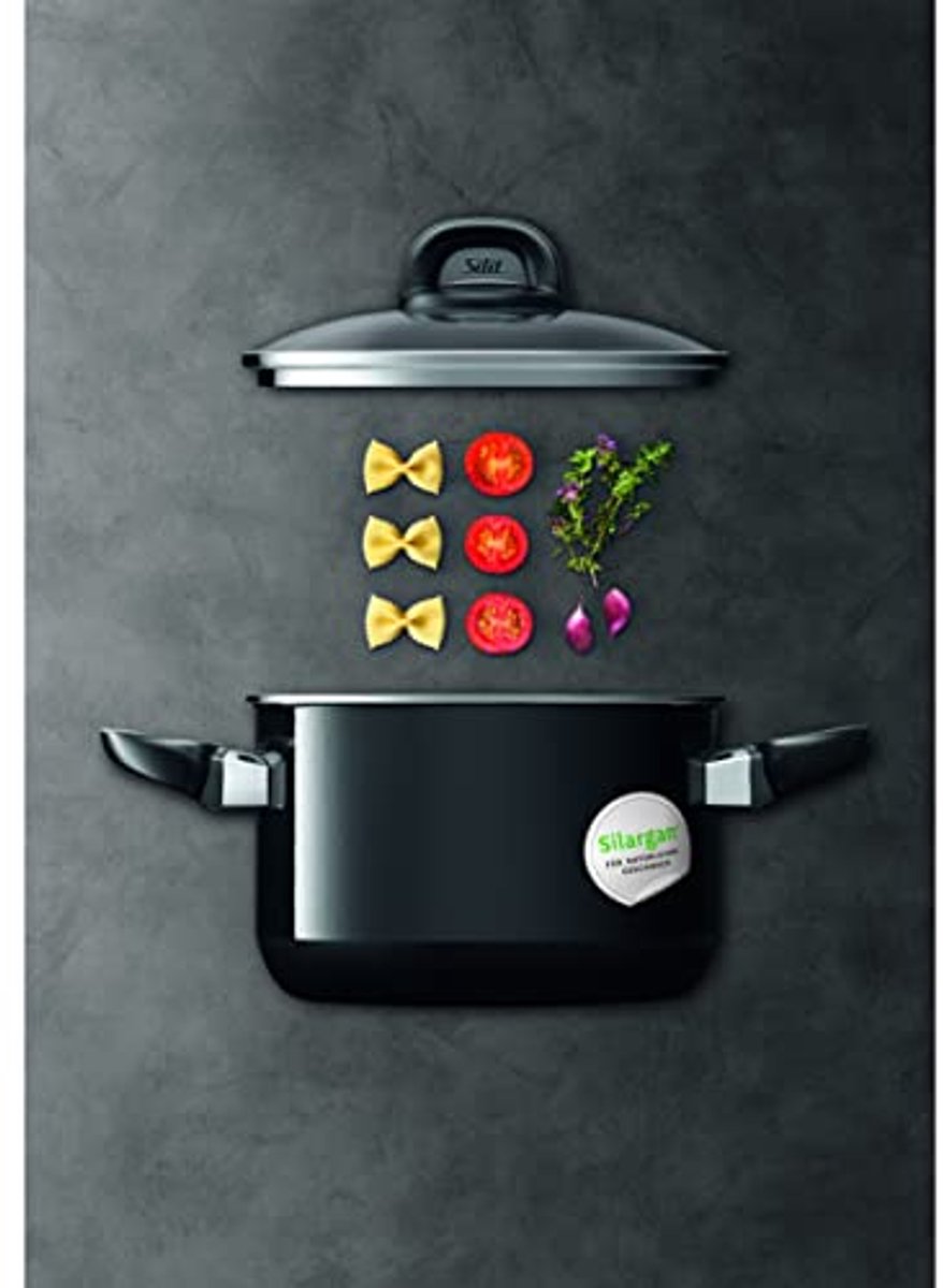 Kleine kookpan 16 cm steelpan geschikt voor inductie - 1,3 l Silargan
