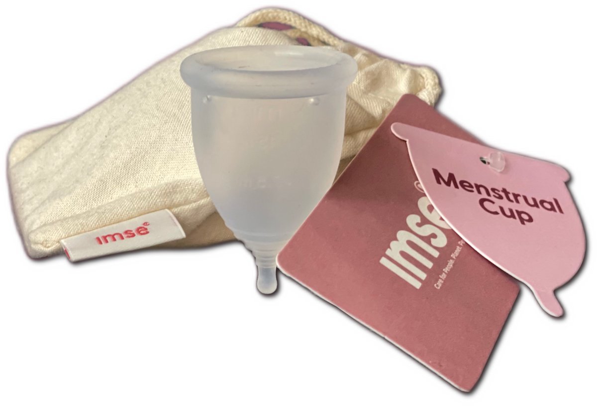 ImseVimse - Imse - Menstruatiecup van medische siliconen - Midden / Medium - 100% chemicaliën- en plasticvrij - FDA geregistreerd - eenvoudig te gebruiken - meest betaalbare menstruatiebescherming
