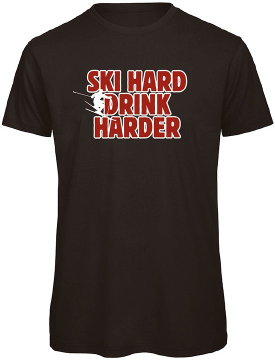 Aprés Ski Team Heren T-shirt - skiën - wintersport - sporten - sneeuw - feest - shirt (Maat 5XL, Wit