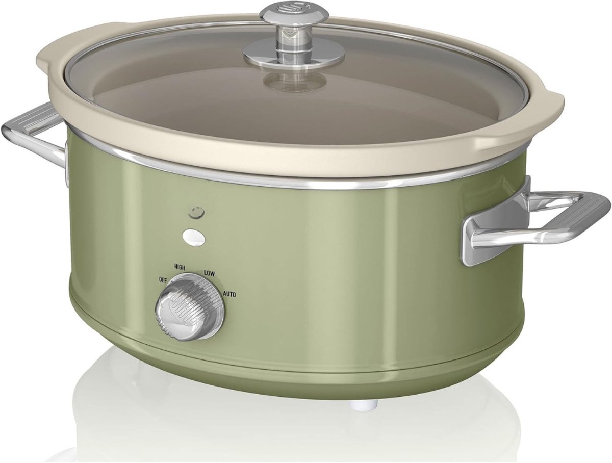 MMP® Slowcooker met timer - Slowcooker - Crockpot - Groente - ‎27cm x 34cm x 22cm