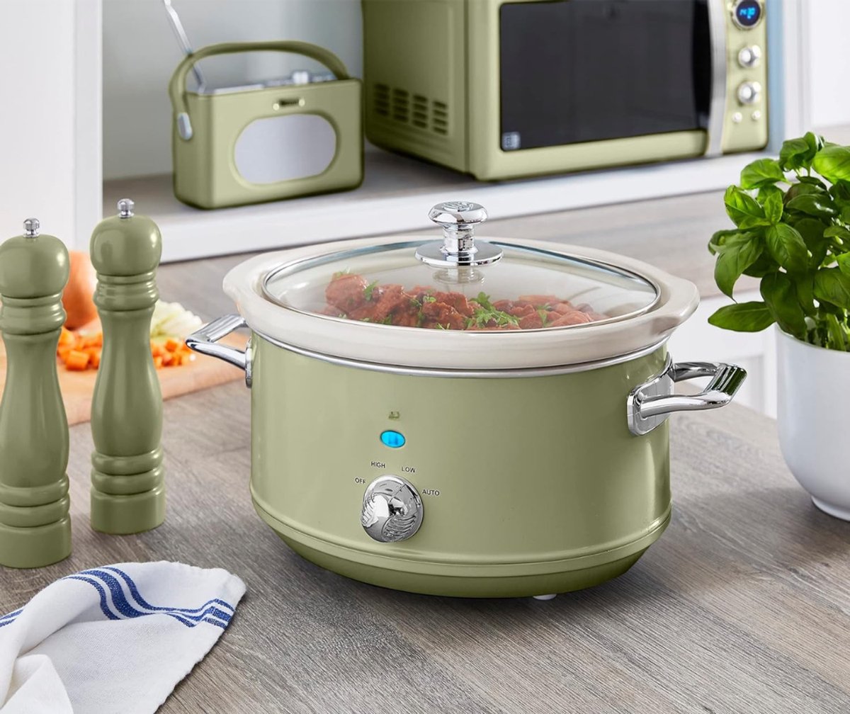Afbeelding 3 van MMP® Slowcooker met timer - Slowcooker - Crockpot - Groente - ‎27cm x 34cm x 22cm