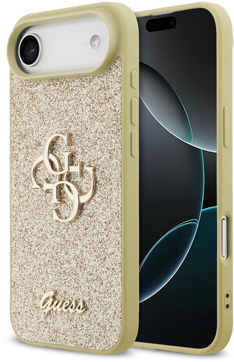 Guess Back Cover - iPhone 17 Air - Goud - Slanke pasvorm - Schokabsorberende randen