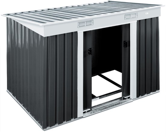 Gardebruk Tuinhuis - Fundering Schuifdeur 2m² 200x125x185 – Antraciet