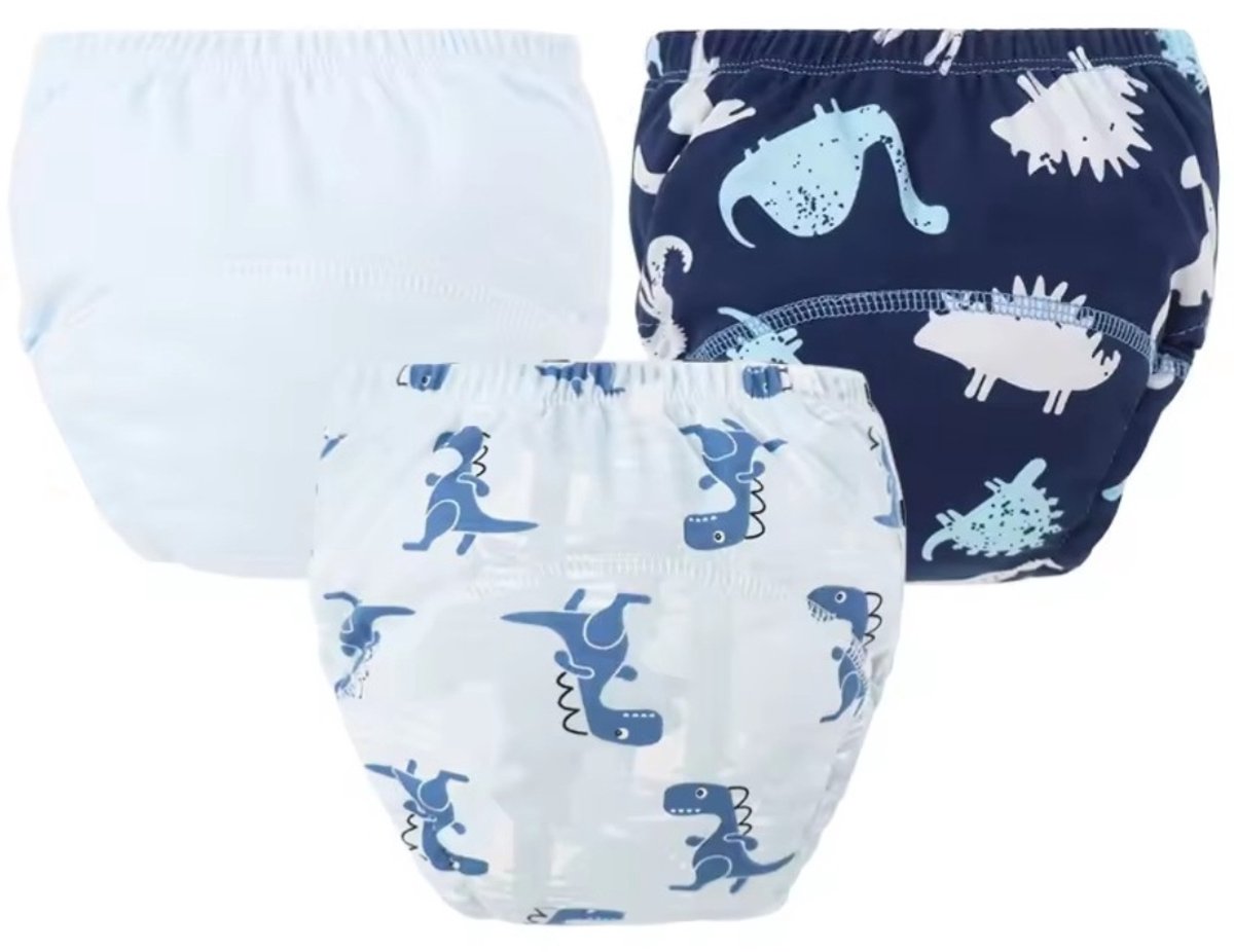 Image of 3 Stuks Baby Luier Trainingsbroek Voor Jongens Wasbare Luiers Baby Doek Luiers Herbruikbare Kinderen Ondergoed Peuter Shorts, grootte: L(11-18kg)