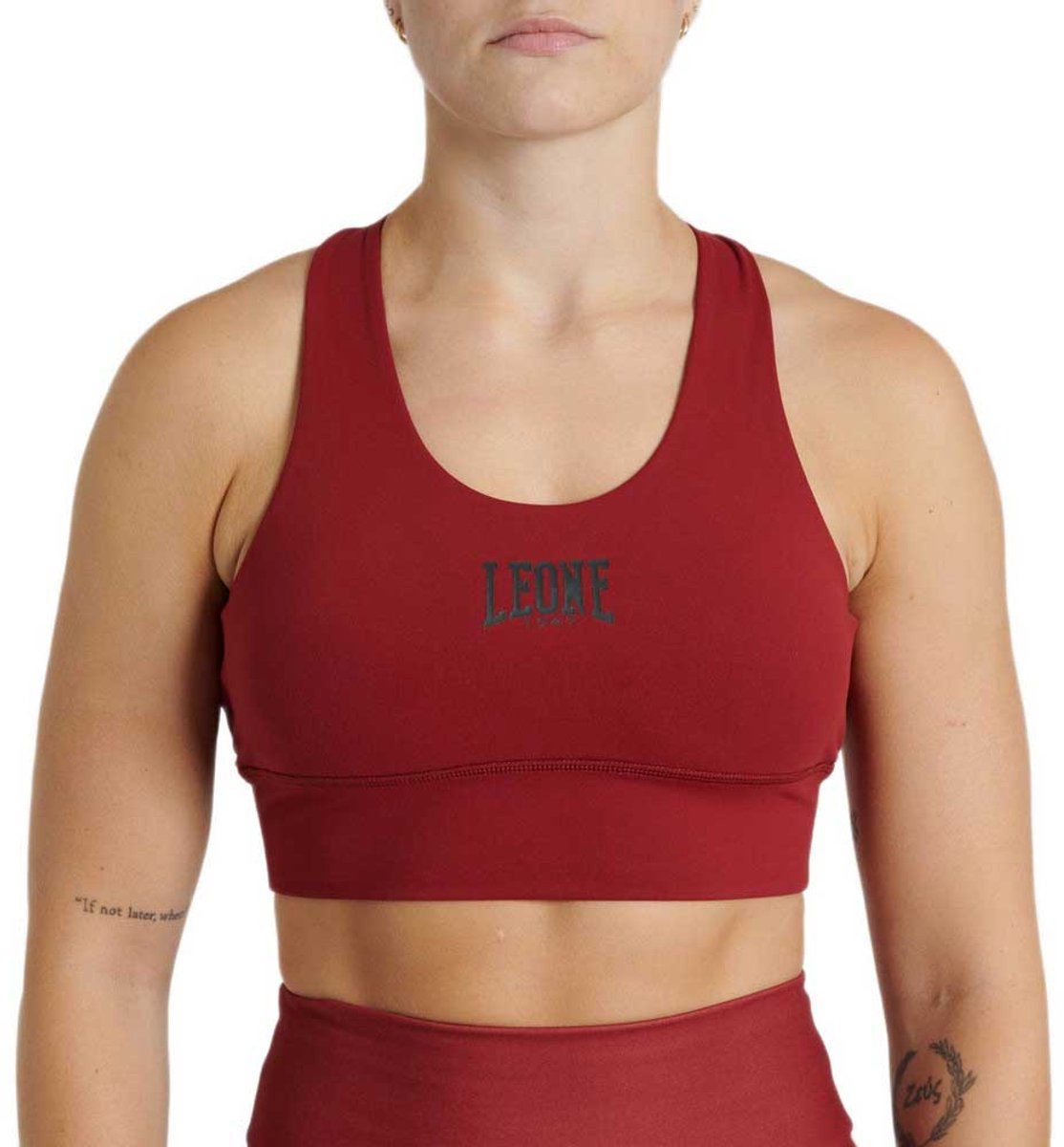Leone1947 Logo Wacs Sportbeha Rood L Vrouw