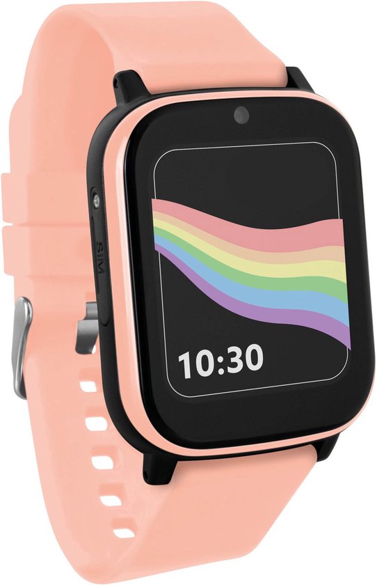 One2track Connect NEXT roze | GPS horloge voor kinderen | Bekijk de locatie van je kind. Stel veilige zones in. En videobellen met de leukste smartwatch voor kinderen
