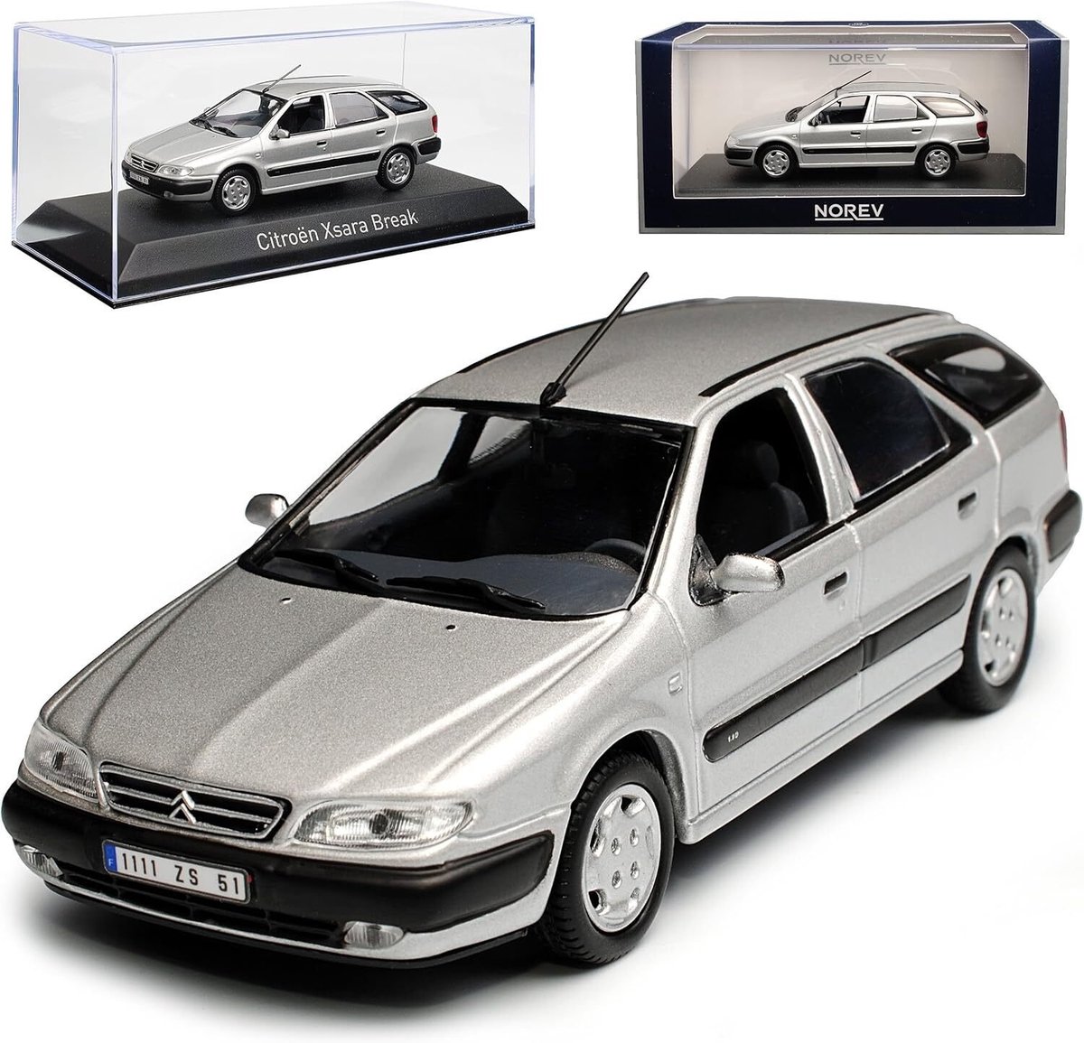 CitroënXsara Break 1998 Quartz Grijs 1-43 Norev