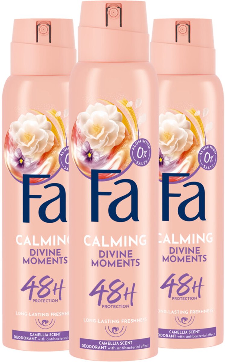 Fa Deodorant Spray Divine Moments - 3 x 150 ml - Voordeelverpakking