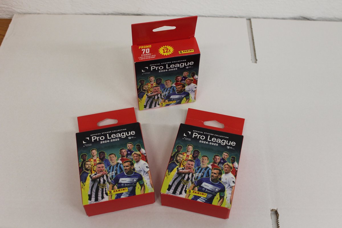 Promo deal 3X booster pack ( 210 stickers) Belgium pro league 2024 2025 panini