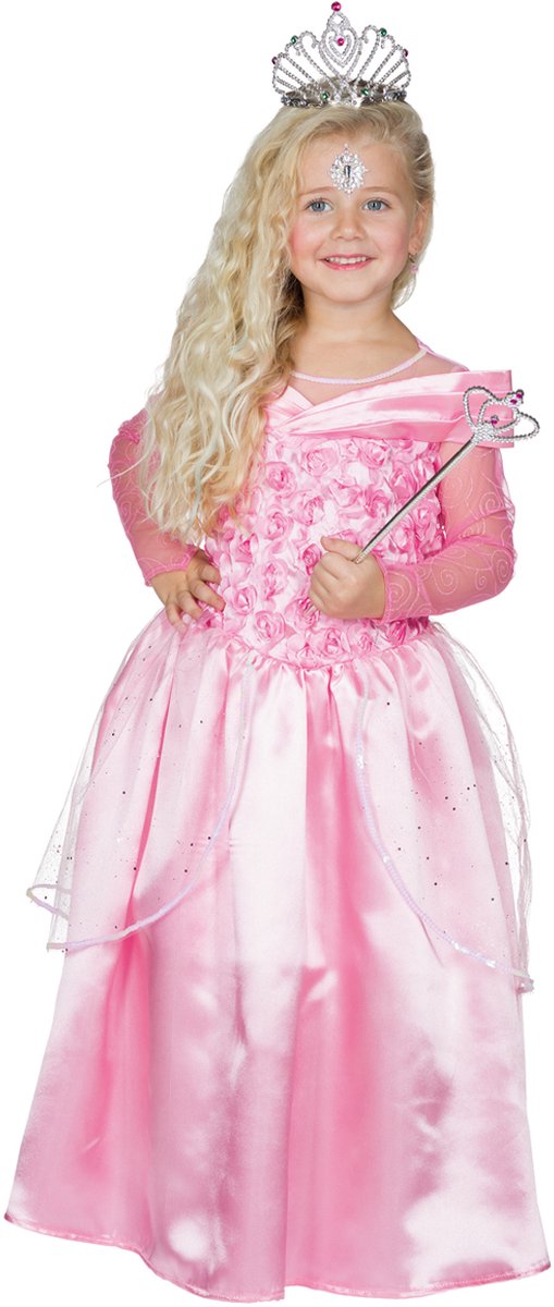 Prinsessen Jurk - Clara Roze - Meisjes - Maat 104