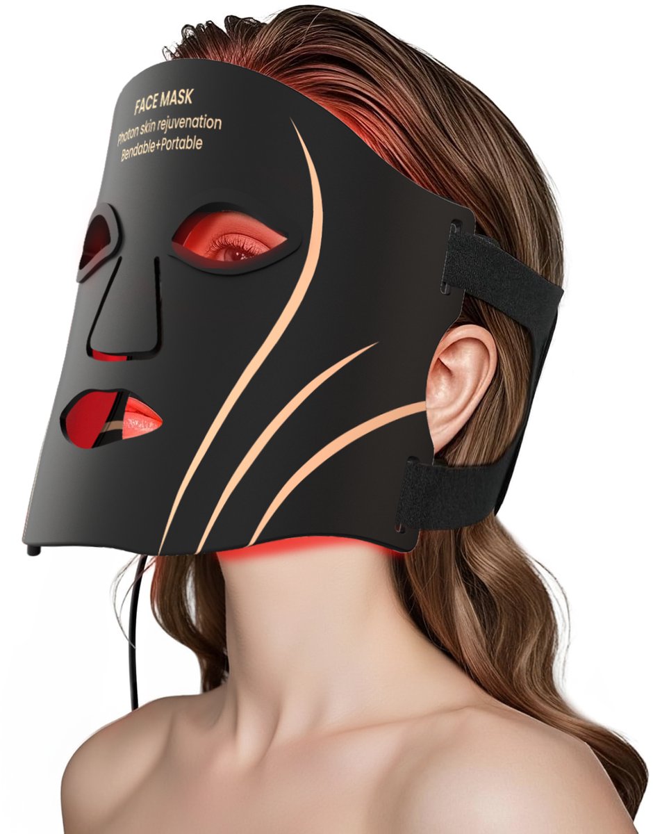Good4You Led Gezichtsmasker - Led Masker - Infraroodlamp - Rood Licht Therapie - Infraroodtherapie - Red Light Therapy - Led Face Mask