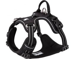 Truelove - Hondentuigje - Hondenharnas - Anti Trek Tuigje - Reflecterend Harnas - 69-81 cm - Large - Zwart