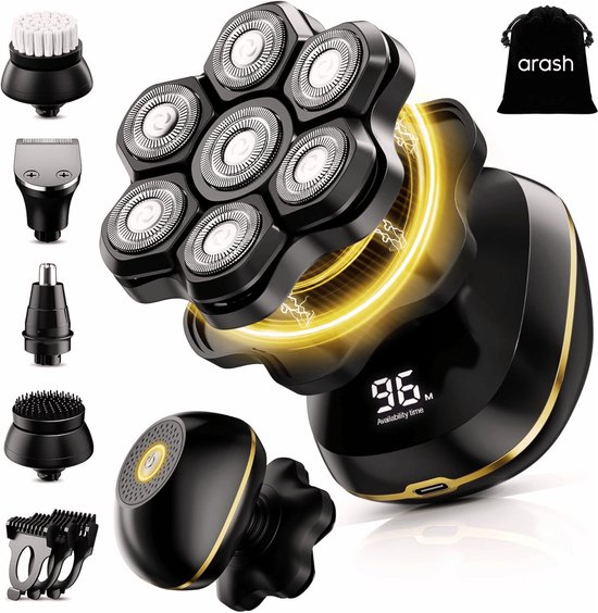 arash® Scheerapparaat Mannen 8-in-1 - Hoofd Scheerapparaten – Head Shaver - Elektrische Shaver