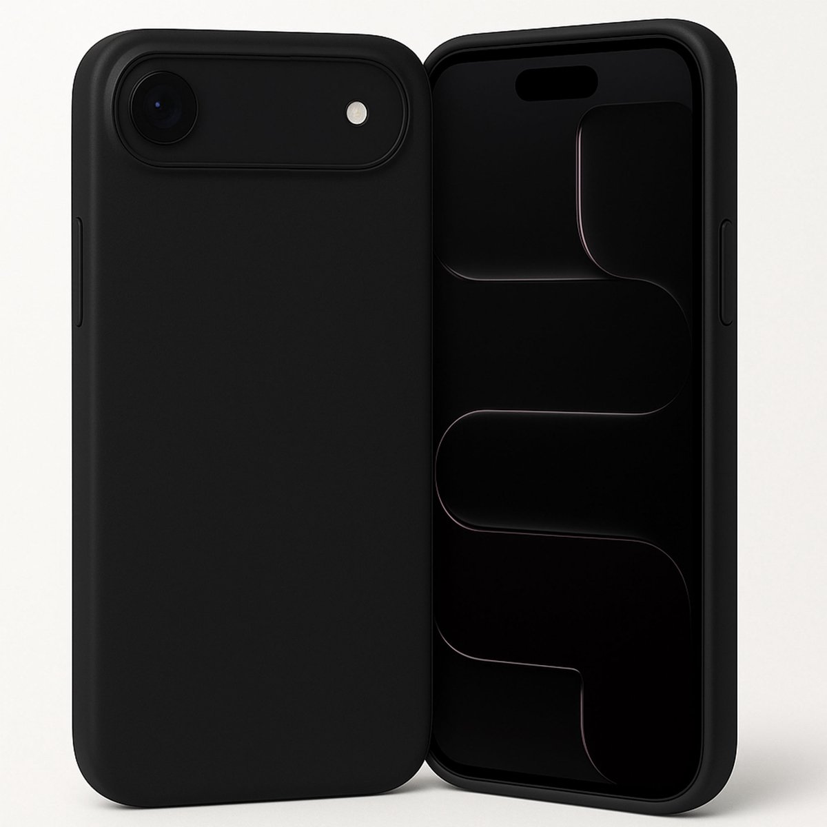 Technow hoesje geschikt voor iPhone 17 Air - Liquid Back Case - Cover - Zwart