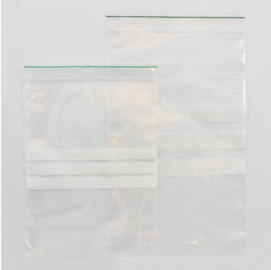 Gripseal zakken 160x250x0,05mm SV Schrijfvlak - per 100 stuks