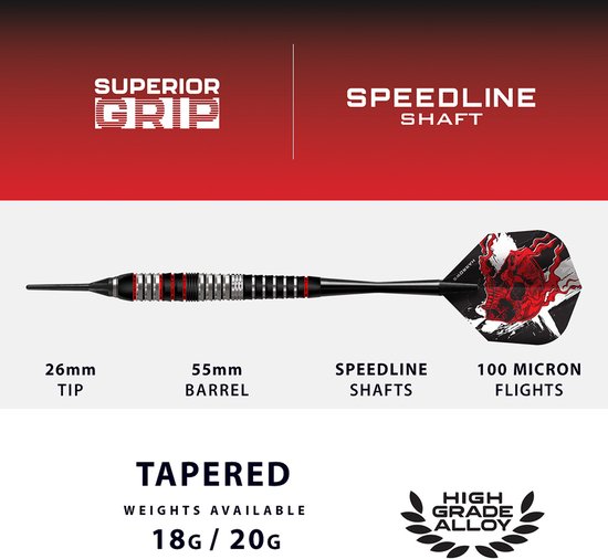 Harrows Ryan Searle Heavy Metal Brass - Soft Tip Darts van Merkloos — afbeelding 3