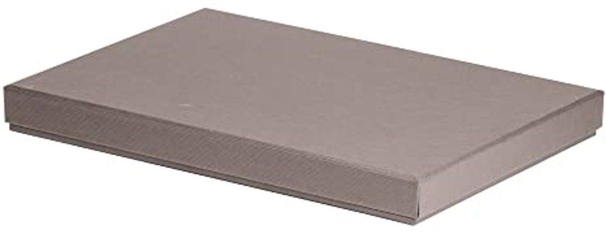 Kartonnen doos voor DIN A4, rechthoekig, taupe, 1 stuk
