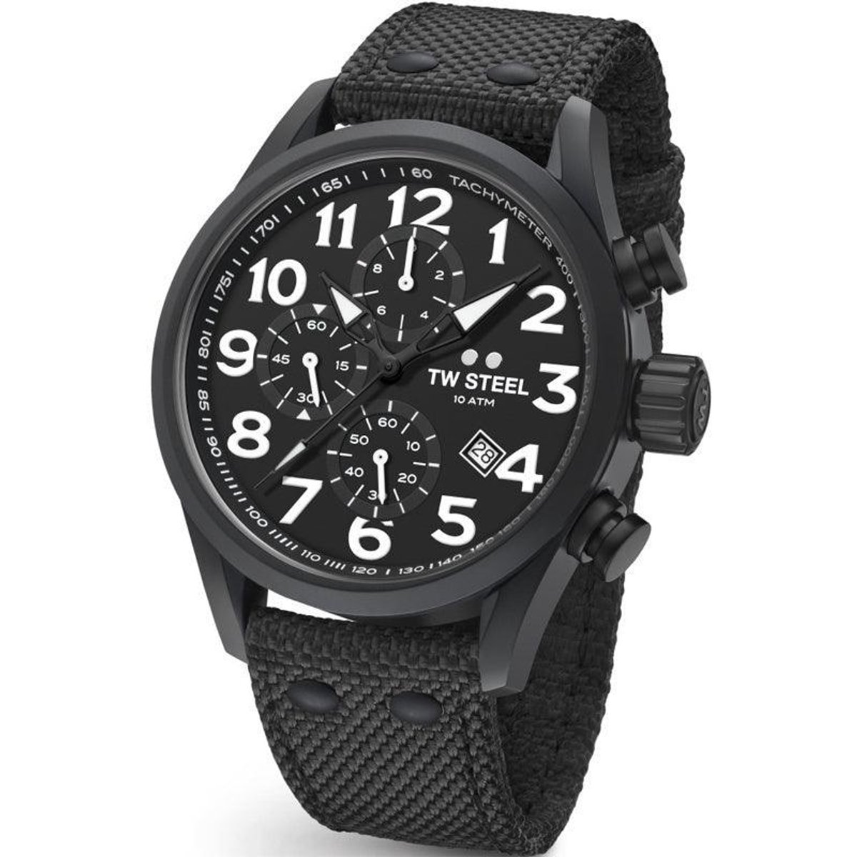 TW Steel Volante VS44 - horloge - heren - zwart - ⍉48 - chrono