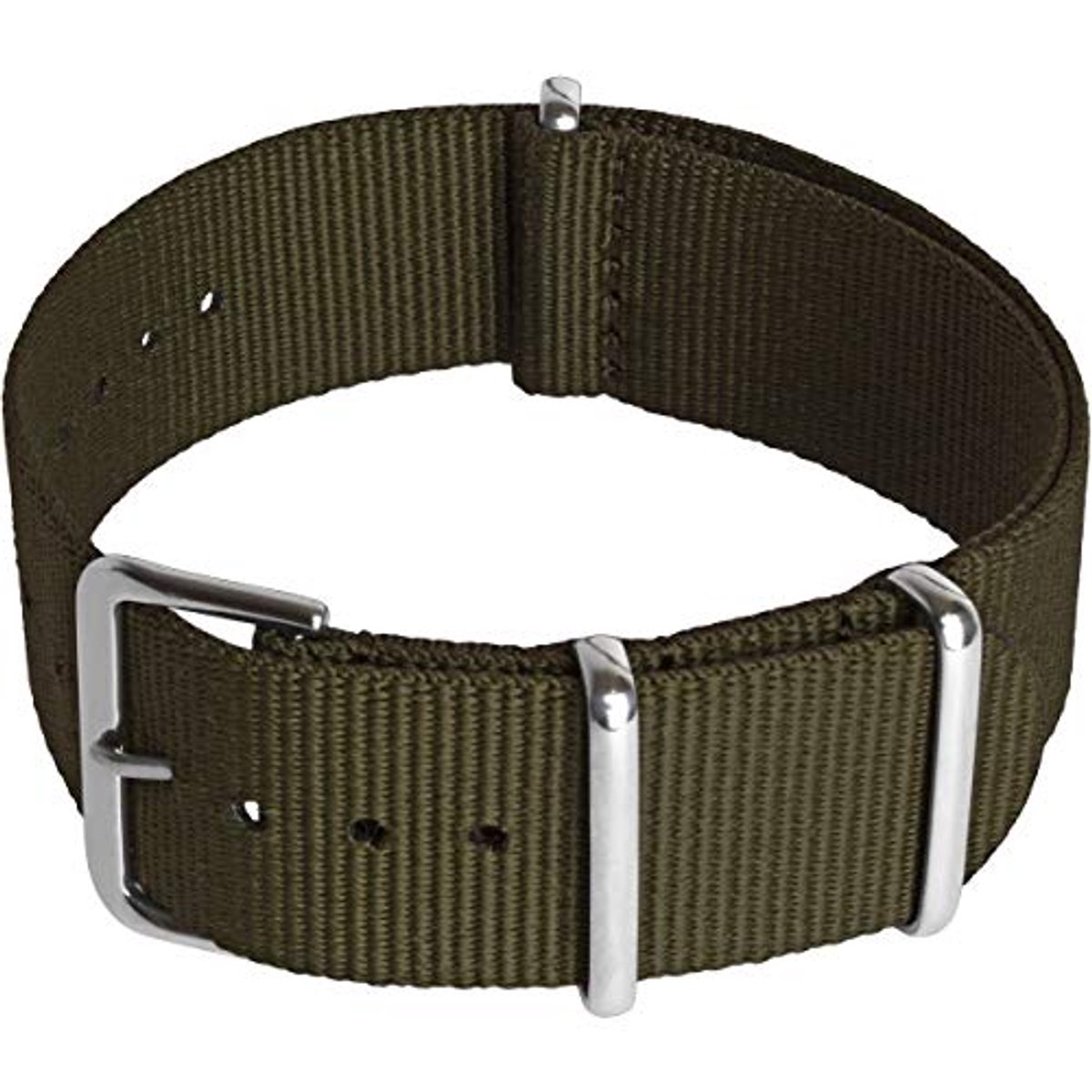 Nylon Horlogeband 24|22|20|18mm met RVS Sluiting voor Spring Clip Horloges