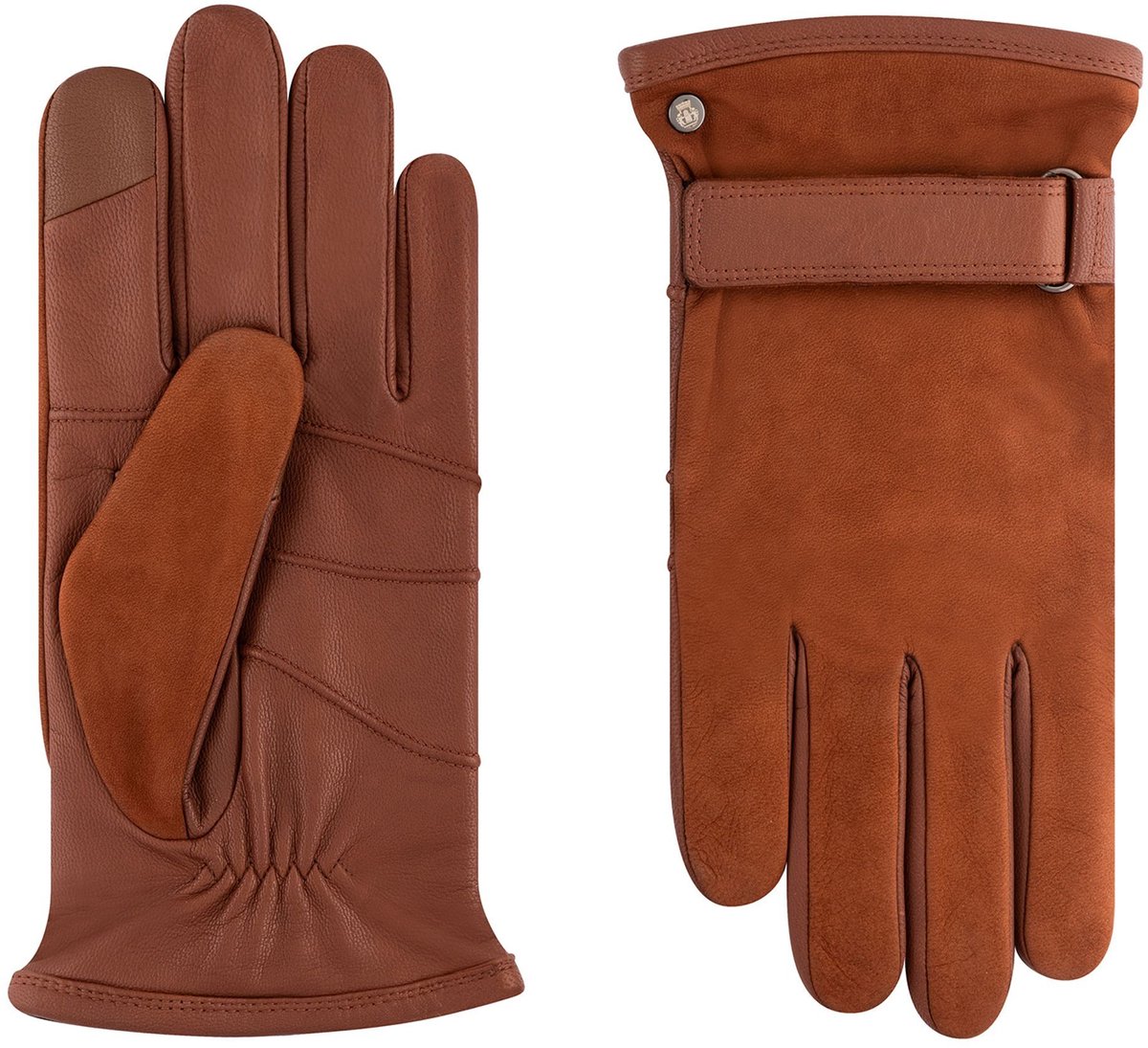 Roeckl Bregenz Handschoenen Leder - Jongens - saddlebrown