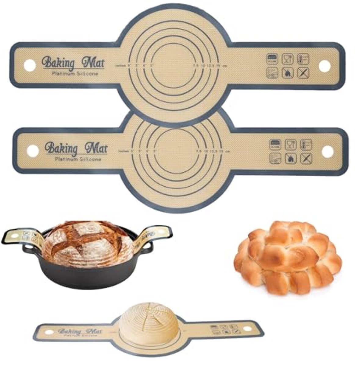 Siliconen Bakmat voor Dutch Oven - Hittebestendig en Herbruikbaar, 21 cm